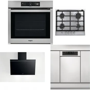 Set domácích spotřebičů WHIRLPOOL AKZ9 9480 IX + WHIRLPOOL AKR 351/IX + WHIRLPOOL AKR 62F LT K + WHIRLPOOL WSBO 3O34 PF X