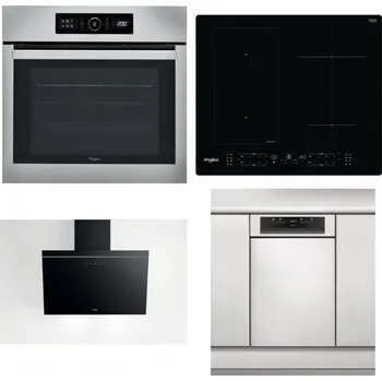 Set domácích spotřebičů WHIRLPOOL ABSOLUTE AKZ9 6230 IX + WHIRLPOOL WL B8160 NE + WHIRLPOOL AKR 62F LT K + WHIRLPOOL WSBO 3O34 PF X