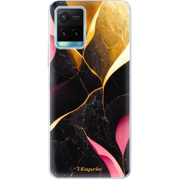 Pouzdro na mobilní telefon Odolné silikonové pouzdro iSaprio - Gold Pink Marble - Vivo Y21 / Y21s / Y33s