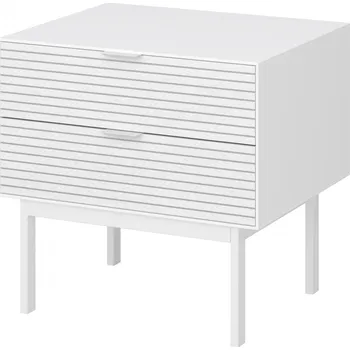 Noční stolek Nábytek PEGAS s.r.o. Noční stolek SEAN, Bílá/Bílá masiv