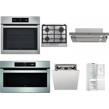 Set domácích spotřebičů WHIRLPOOL ABSOLUTE AKZ9 6230 IX + WHIRLPOOL AKR 351/IX + WHIRLPOOL AKR 5390/1 IX + WHIRLPOOL ABSOLUTE AMW 730 IX + WHIRLPOOL WIC 3C33 PFE + WHIRLPOOL WHC18 T311