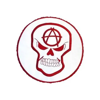 Nášivka Nášivka velká - Lebka anarchy červená