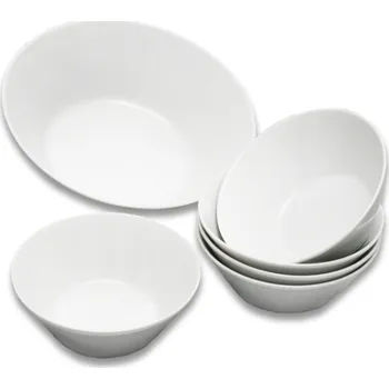 Nádobí Kompotová souprava Thun Tom, bílá, 7 dílná