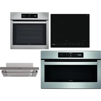 Set domácích spotřebičů WHIRLPOOL ABSOLUTE AKZ9 6230 IX + WHIRLPOOL WL S7260 NE + WHIRLPOOL AKR 5390/1 IX + WHIRLPOOL ABSOLUTE AMW 730 IX