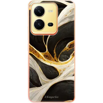 Pouzdro na mobilní telefon Odolné silikonové pouzdro iSaprio - Black and Gold - Vivo X80 Lite 5G