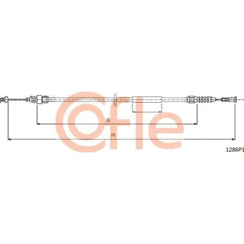 Příslušenství karosérie Lanko pro otevírání kapoty motoru, , 7736069, COFLE, 1286P1