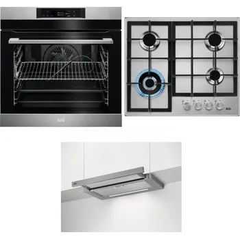 Set domácích spotřebičů AEG BPK742380M + AEG Mastery StepPower HGB64420SM + AEG DPE5660M