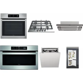 Set domácích spotřebičů WHIRLPOOL ABSOLUTE AKZ9 6230 IX + WHIRLPOOL TKRL 661 IX EU + WHIRLPOOL AKR 5390/1 IX + WHIRLPOOL ABSOLUTE AMW 730 IX + WHIRLPOOL WIC 3C33 PFE + WHIRLPOOL ART 66112