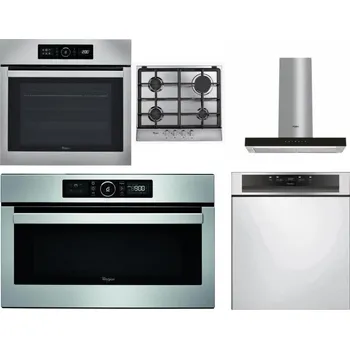 Set domácích spotřebičů WHIRLPOOL ABSOLUTE AKZ9 6230 IX + WHIRLPOOL AKR 351/IX + WHIRLPOOL WHBS 62F LT K + WHIRLPOOL ABSOLUTE AMW 730 IX + WHIRLPOOL WBC 3C34 PF X