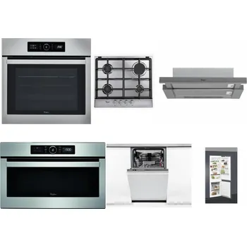 Set domácích spotřebičů WHIRLPOOL ABSOLUTE AKZ9 6230 IX + WHIRLPOOL AKR 351/IX + WHIRLPOOL AKR 749/1 IX + WHIRLPOOL ABSOLUTE AMW 730 IX + WHIRLPOOL WSIO 3O34 PFE X + WHIRLPOOL ART 66112
