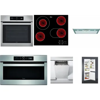 Set domácích spotřebičů WHIRLPOOL ABSOLUTE AKZ9 6230 IX + WHIRLPOOL AKT 8190/BA + WHIRLPOOL AKR 650/1 IX + WHIRLPOOL ABSOLUTE AMW 730 IX + WHIRLPOOL WSIC 3M27 C + WHIRLPOOL ART 65031