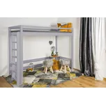 MAXIDO Dětská postel Vali - horní spaní 180x80 šedá - průchod 160cm (Český výrobek)