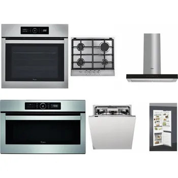 Set domácích spotřebičů WHIRLPOOL ABSOLUTE AKZ9 6230 IX + WHIRLPOOL AKR 351/IX + WHIRLPOOL WHBS 62F LT K + WHIRLPOOL ABSOLUTE AMW 730 IX + WHIRLPOOL WIO 3T133 PLE + WHIRLPOOL ART 66112