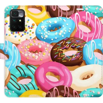 Pouzdro na mobilní telefon Flipové pouzdro iSaprio - Donuts Pattern 02 - Xiaomi Redmi 10