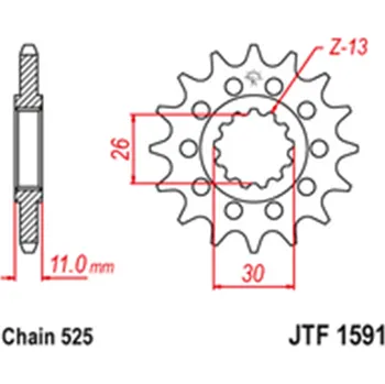 Řetězová sada pro motocykl Přední řetězové kolečko Yamaha YZF R1 60th Anniversary Edition 2016 16 zubů