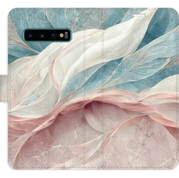 Pouzdro na mobilní telefon Flipové pouzdro iSaprio - Old Leaves 03 - Samsung Galaxy S10