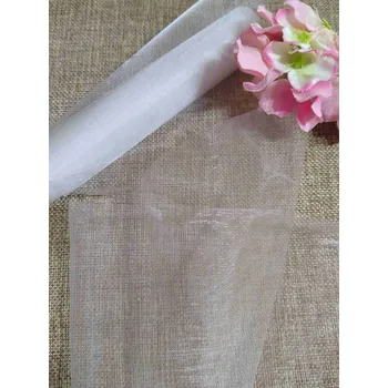 Stuha Organza / stuha šíře 14,5 cm bílá
