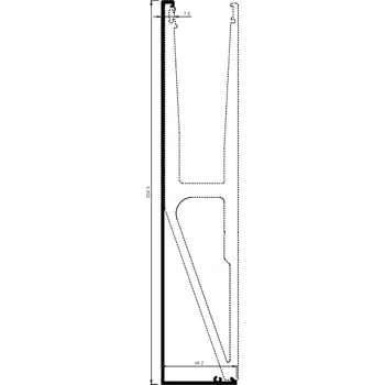Zábradlí Krytka - Kotvící profil Al boční COR -Y 8566