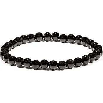 Náramek Milujeme Kameny Náramek kuličkový - turmalín černý NK162 Ø 6 mm 32097