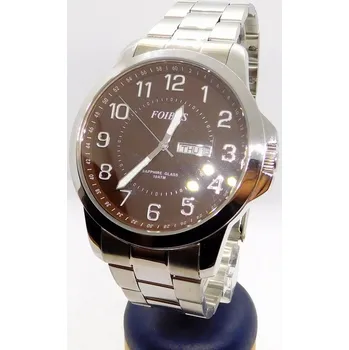 Hodinky Foibos Pánské vodotěsné přehledné ocelové hodinky Foibos se safírovým sklem CK7090.5 (Foibos Pánské vodotěsné přehledné ocelové hodinky Foibos se safírovým sklem CK7090.5)