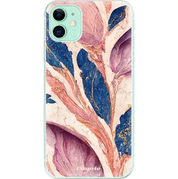 Pouzdro na mobilní telefon Odolné silikonové pouzdro iSaprio - Purple Leaves - iPhone 11