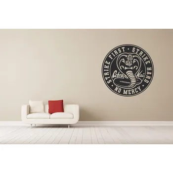 Samolepící dekorace Lepy.cz Samolepka na zeď Cobra kai Velikost (šířka x výška): 30x30cm, Barevná varianta: Tmavě modrá