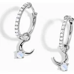 Royal Fashion stříbrné náušnice MOON-ED-08-SILVER