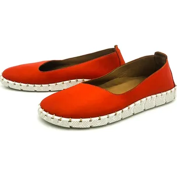 Dámské baleríny URBAN LADIES Dámské kožené baleríny HY2036 červená URBAN Barva: červená, Velikost: 40