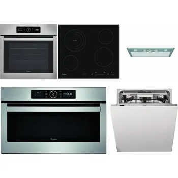 Set domácích spotřebičů WHIRLPOOL ABSOLUTE AKZ9 6230 IX + WHIRLPOOL AKT 8900 BA + WHIRLPOOL AKR 650/1 IX + WHIRLPOOL ABSOLUTE AMW 730 IX + WHIRLPOOL WIO 3O540 PELG
