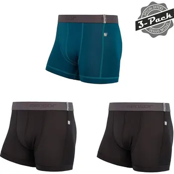 Sensor Coolmax Tech trenky 3-pack černá/safír XXL