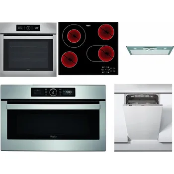 Set domácích spotřebičů WHIRLPOOL ABSOLUTE AKZ9 6230 IX + WHIRLPOOL AKT 8190/BA + WHIRLPOOL AKR 650/1 IX + WHIRLPOOL ABSOLUTE AMW 730 IX + WHIRLPOOL WSIC 3M27 C