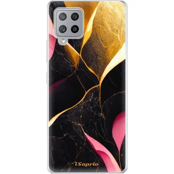 Pouzdro na mobilní telefon Odolné silikonové pouzdro iSaprio - Gold Pink Marble - Samsung Galaxy A42