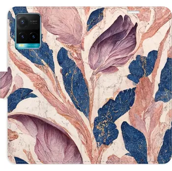 Pouzdro na mobilní telefon Flipové pouzdro iSaprio - Old Leaves 02 - Vivo Y21 / Y21s / Y33s