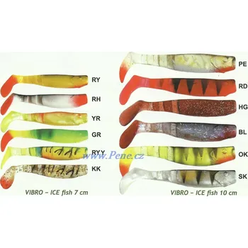 Umělá nástraha Rybička Vibro ICE fish 10 cm Vibro 10cm barva YR