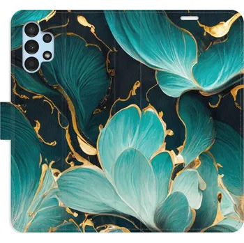 Pouzdro na mobilní telefon Flipové pouzdro iSaprio - Blue Flowers 02 - Samsung Galaxy A13 / A13 5G