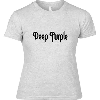 Dámské tričko šedivé dámské triko Deep Purple