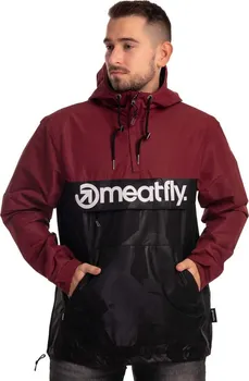 Pánská větrovka Meatfly Garen Wine/Shade Black Emboss XXL