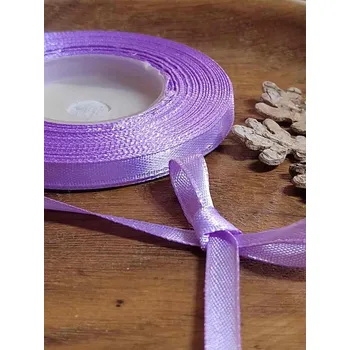 Stuha Atlasová stuha šíře 6 mm barva fialková