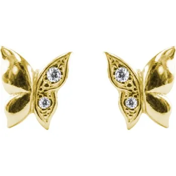 Náušnice Zlaté náušnice Motýli