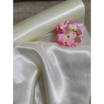 Krajka Satén jednostranný šíře 36 cm krémová