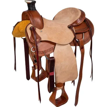 McBryan Sedlo westernové Wade Border Stamp McBryan, natural Velikost posedlí: 16"