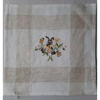 Povlak na dekorativní polštářek Povlak na polštářek zajíček a vajíčko