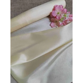 Krajka Dekorační taft jednostranný šíře 36 cm krémový