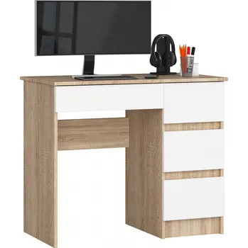 Psací stůl Psací stůl A-7 90 cm dub sonoma/bílý pravý