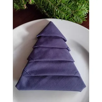 Papírový ubrousek Bavlněný ubrousek 45x45 cm modrá tmavá