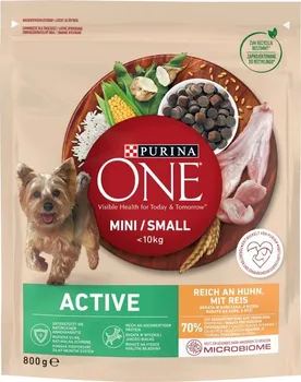 Krmivo pro psa Purina One Dog Mini/Small Adult Active Chicken/Rice 800 g