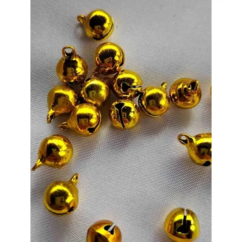 Rolničky oděvní, vhodné na praní Ø8 mm barva zlatá