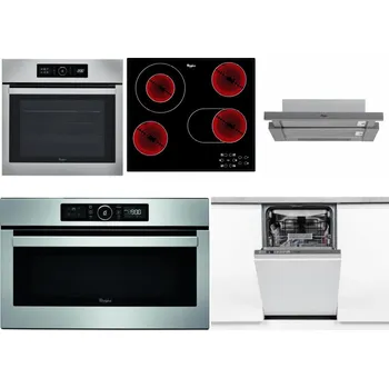 Set domácích spotřebičů WHIRLPOOL ABSOLUTE AKZ9 6230 IX + WHIRLPOOL AKT 8190/BA + WHIRLPOOL AKR 749/1 IX + WHIRLPOOL ABSOLUTE AMW 730 IX + WHIRLPOOL WSIO 3O34 PFE X
