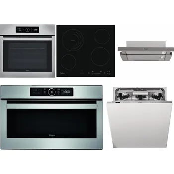 Set domácích spotřebičů WHIRLPOOL ABSOLUTE AKZ9 6230 IX + WHIRLPOOL AKT 8900 BA + WHIRLPOOL AKR 5390/1 IX + WHIRLPOOL ABSOLUTE AMW 730 IX + WHIRLPOOL WIO 3O540 PELG