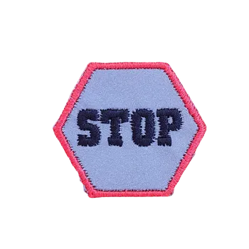 Zip Nažehlovací reflexní nášivka Barva: stopka 4cm